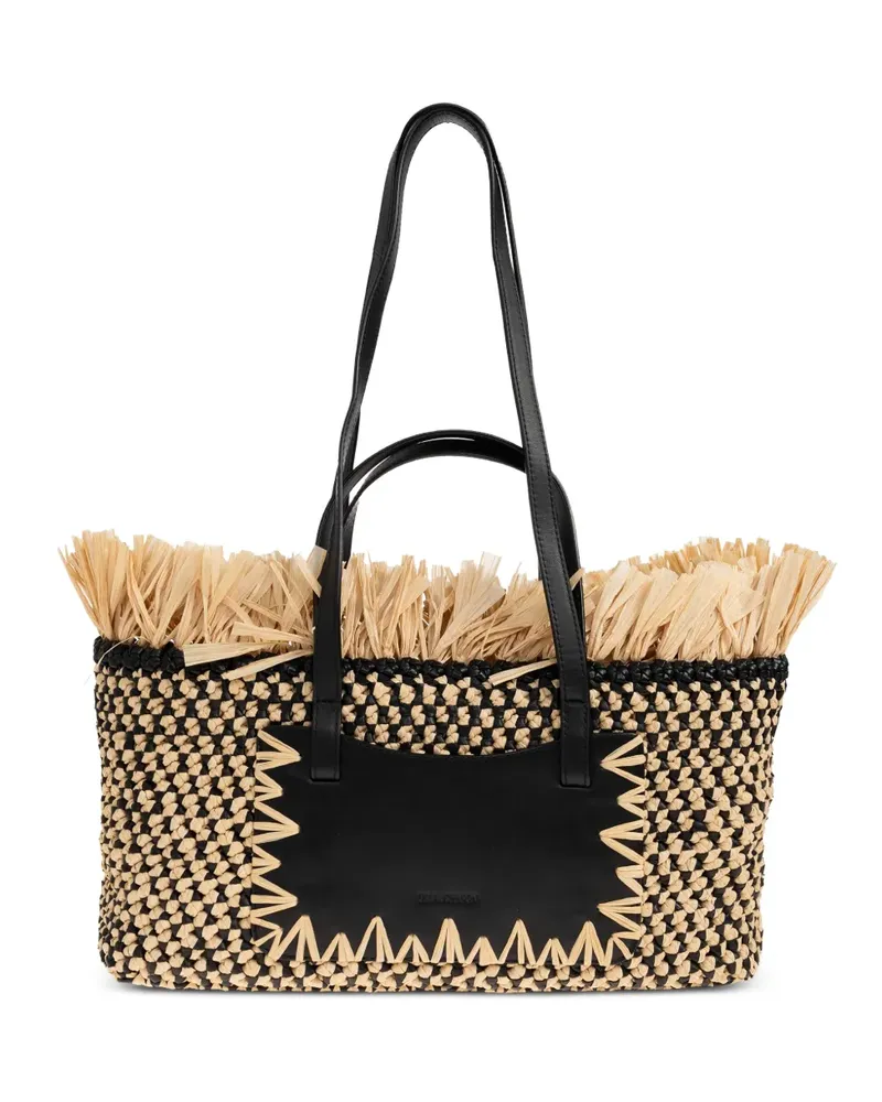 Ulla Johnson Gewebter Lali Tote Bag - Nude Nude