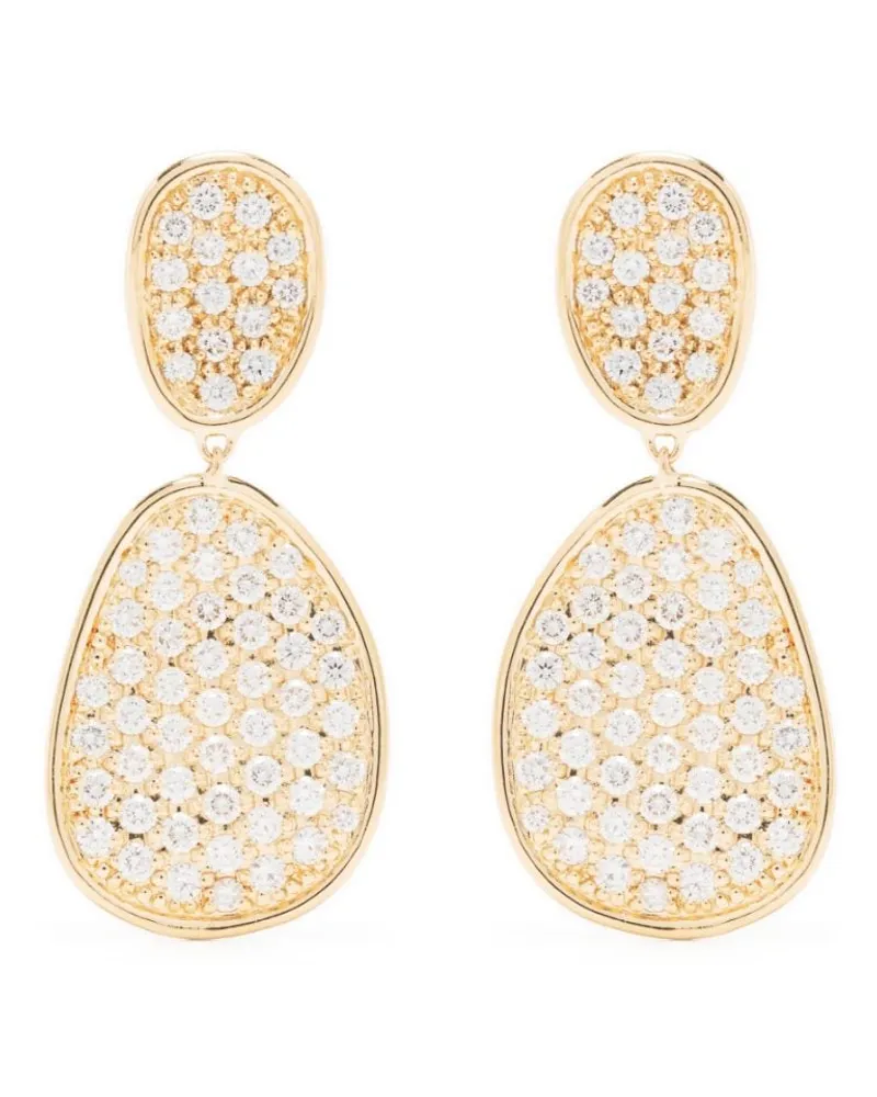 Marco Bicego 18kt Gelbgold-Hängeohrringe mit Diamanten Gold
