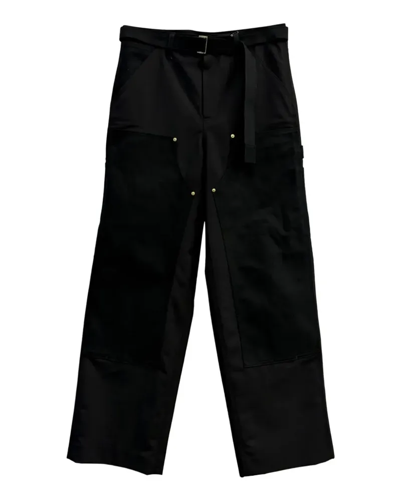 Sacai Hose mit Gürtel - Schwarz Schwarz