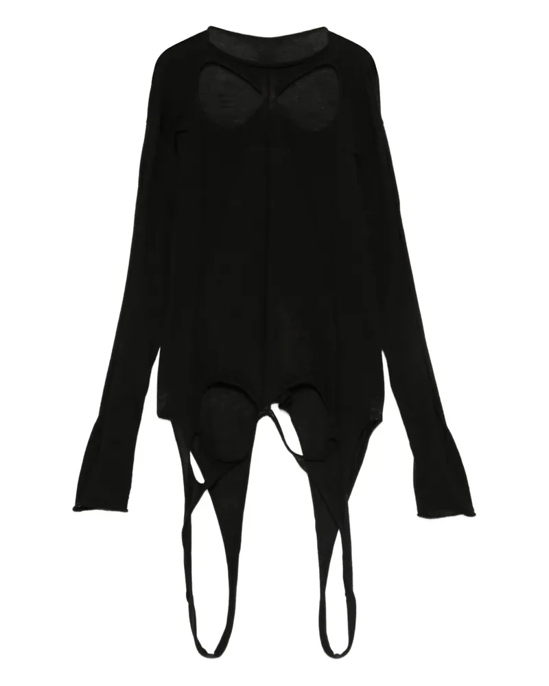 Rick Owens Pullover mit Schlitzen - Schwarz Schwarz
