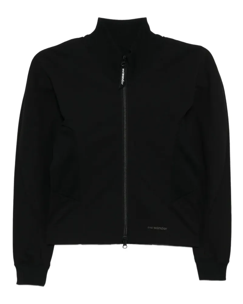 and wander Pile Jacke - Schwarz Schwarz