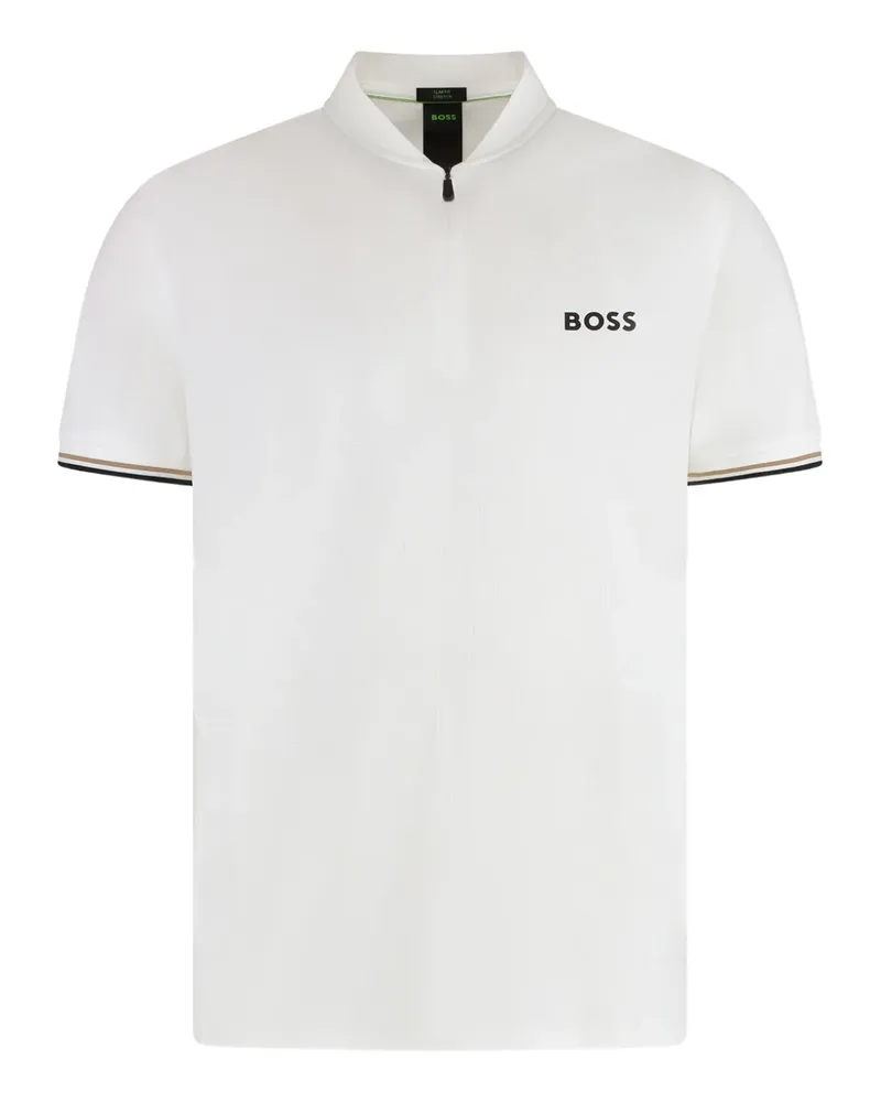 HUGO BOSS Schmales Poloshirt - Weiß Weiß