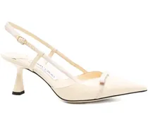 Pumps mit Schleifendetail 65mm - Nude