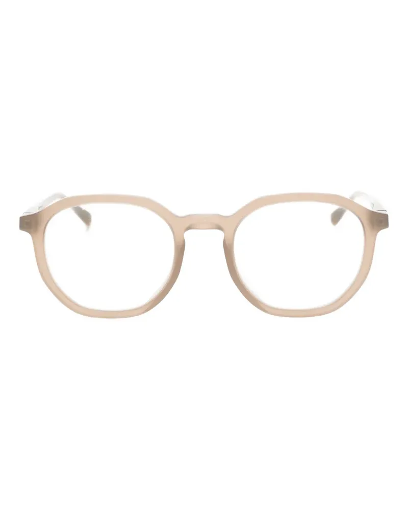 Mykita Dorsa geometric-frame glasses - Nude Nude