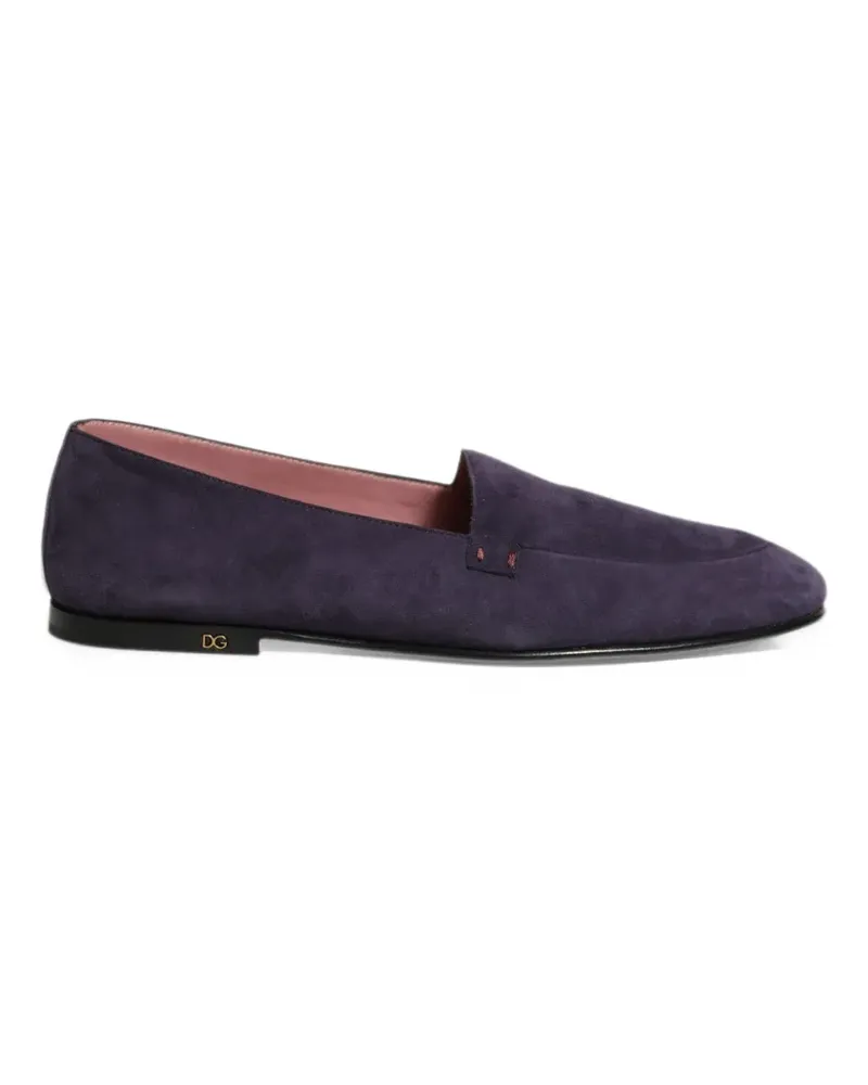 Dolce & Gabbana Loafer aus Samt - Violett Violett