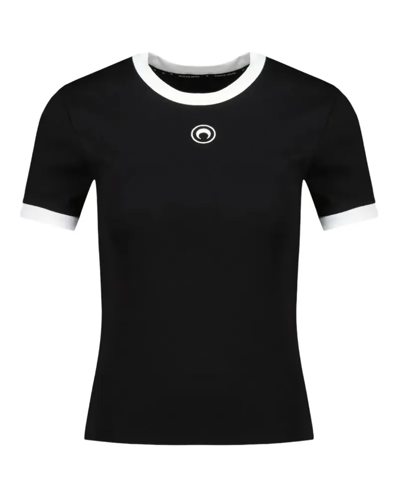 Marine Serre Moon-logo T-shirt - Schwarz Schwarz