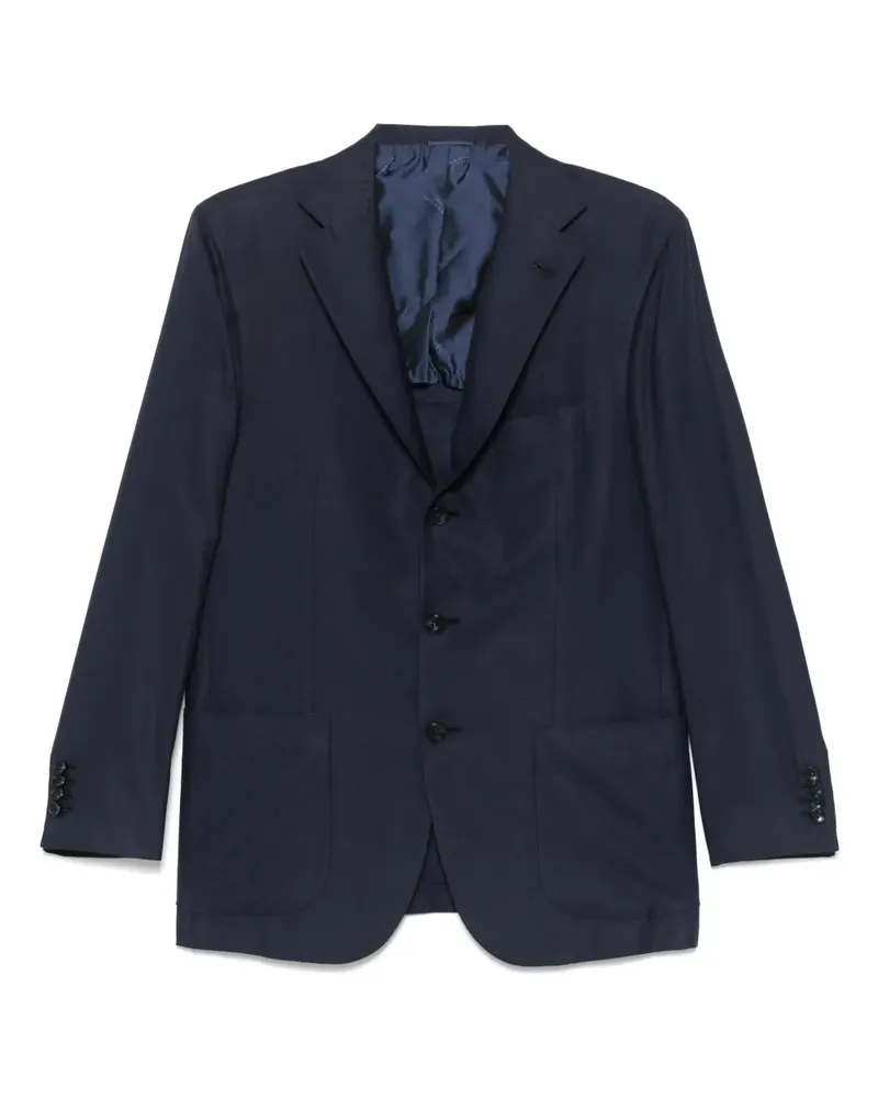 Kiton Einreihiges Sakko - Blau Blau