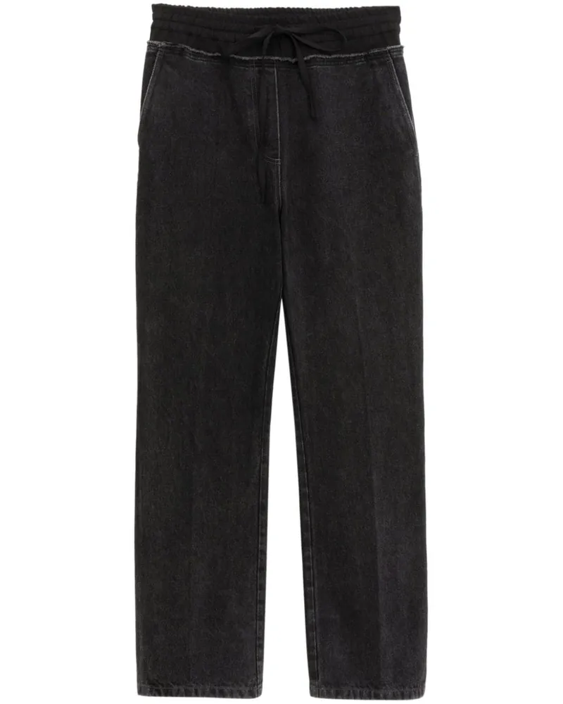 3.1 phillip lim Gerade Hose mit Kordelzug - Schwarz Schwarz