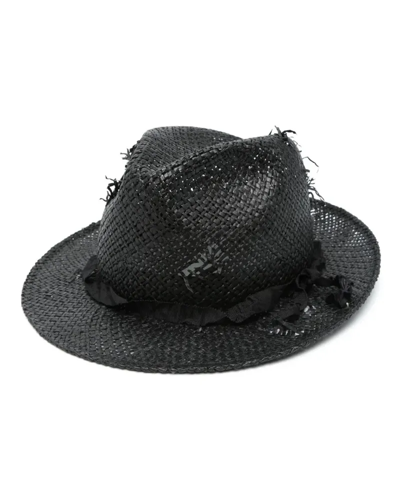 Yohji Yamamoto Hut im Distressed-Look Schwarz