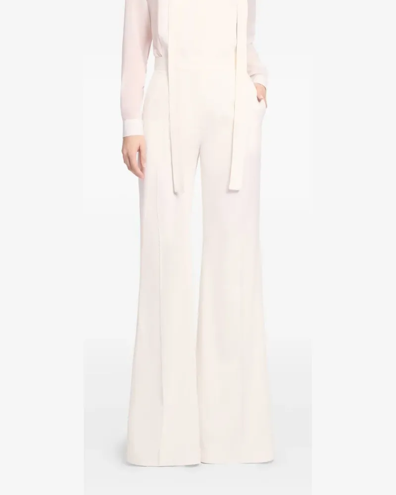 Elie Saab Hose mit Nadelstreifen - Weiß Weiß