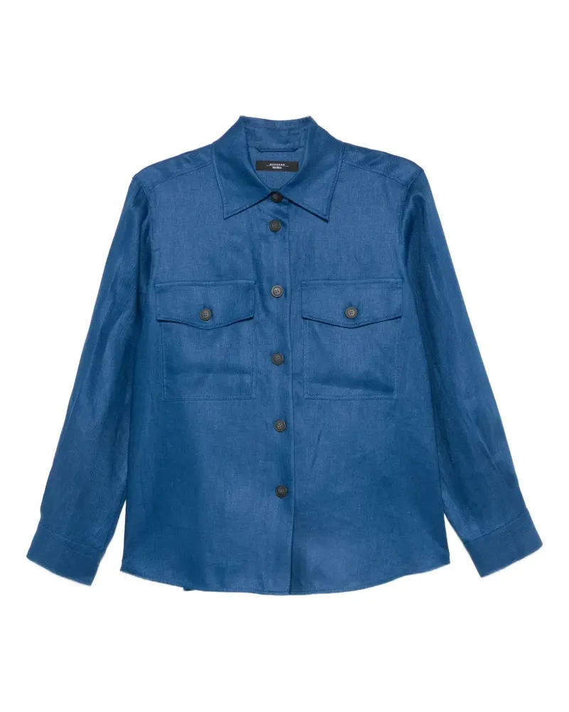 Max Mara Pomposa button-up shirt - Blau Blau
