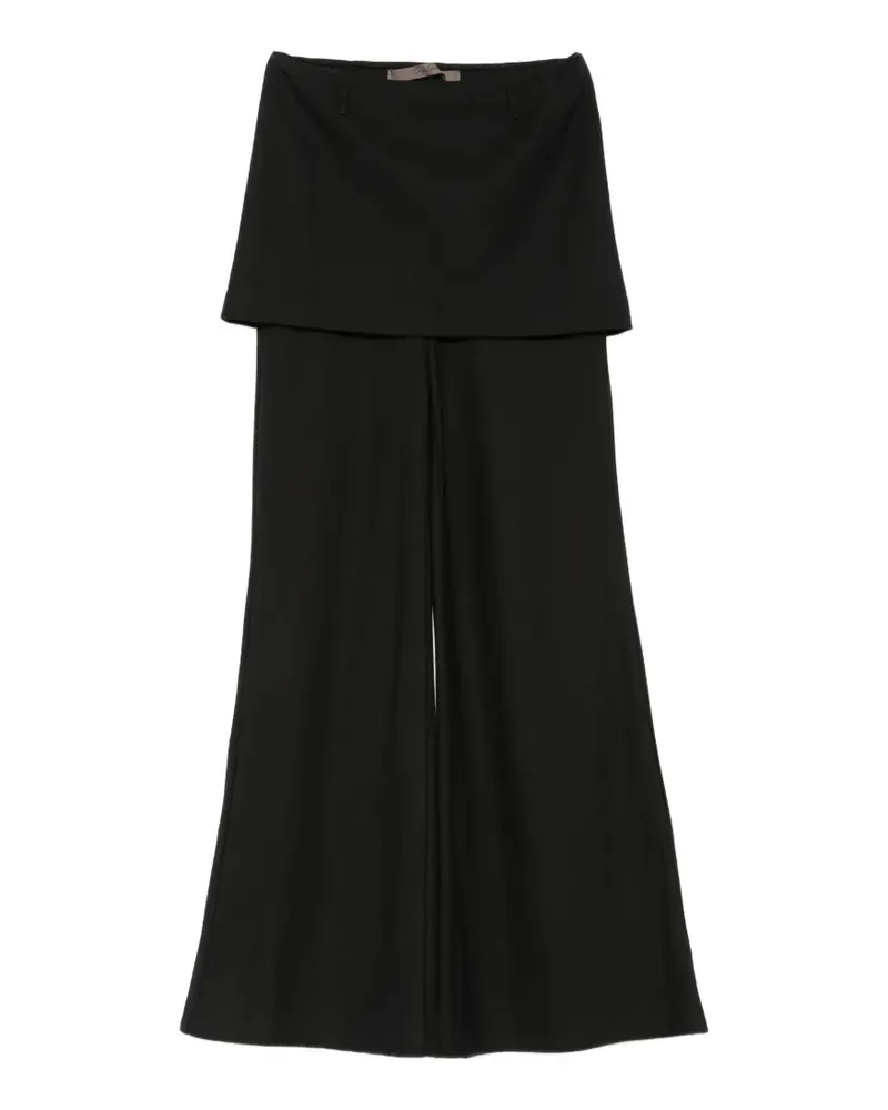 Enza Costa twill apron-style trousers - Schwarz Schwarz