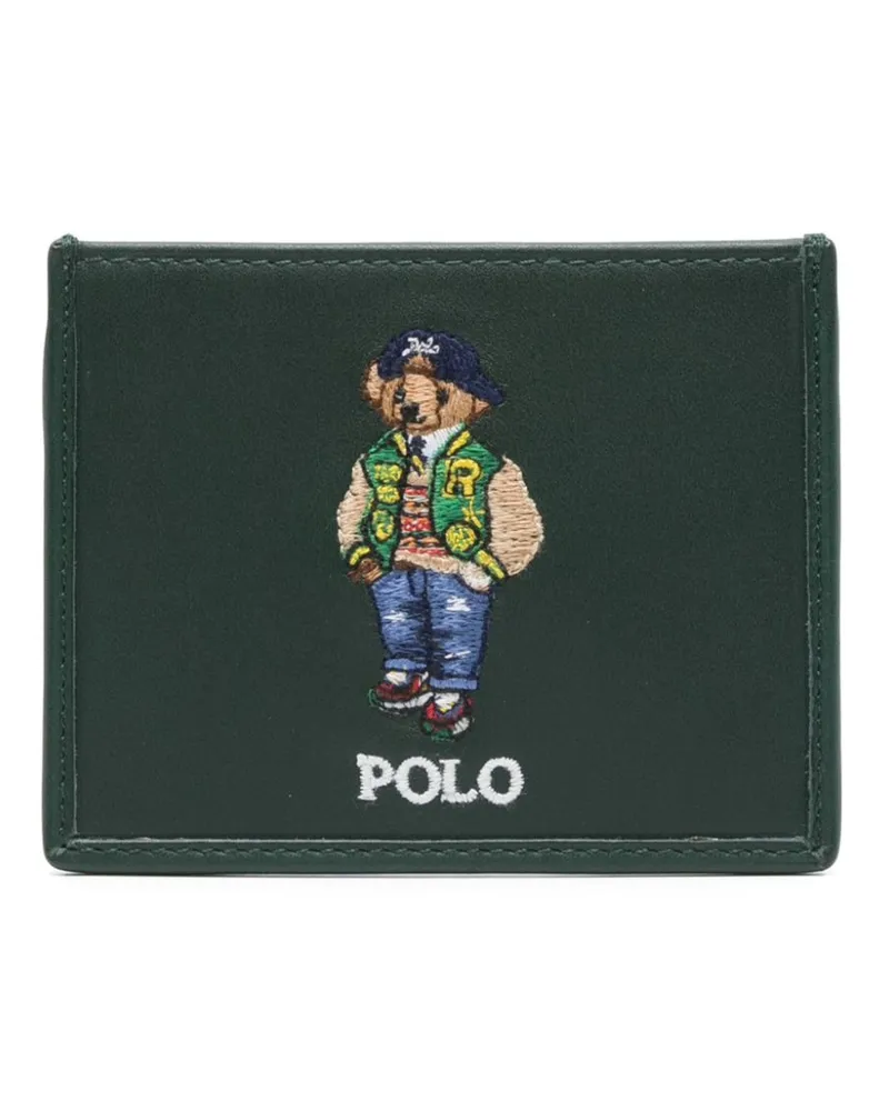 Ralph Lauren Polo Bear Kartenetui aus Leder - Grün Grün