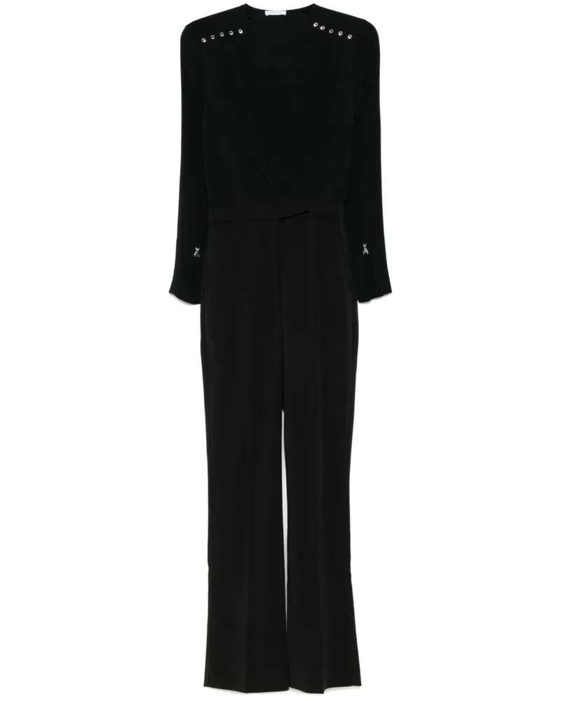 Patrizia Pepe Gewickelter Jumpsuit - Schwarz Schwarz