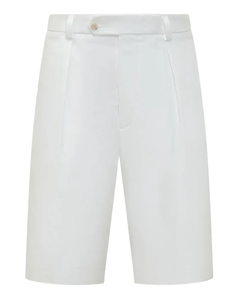 HUGO BOSS x David Beckham pleated shorts - Weiß Weiß