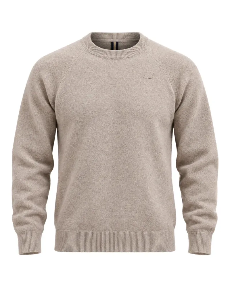 K-Way Fragan Wollpullover mit Raglanärmeln - Nude Nude