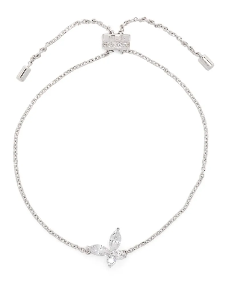 APM Monaco Sterlingsilberarmband mit Schmetterlingen Silber