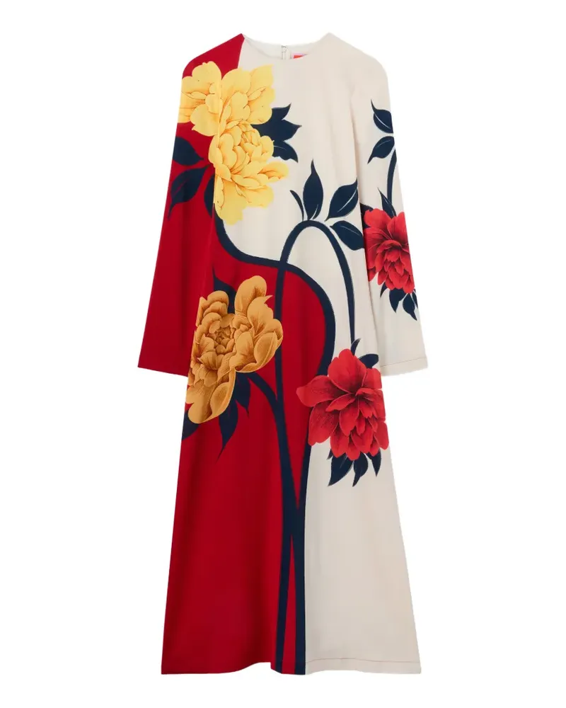 La DoubleJ Kleid mit Blumenapplikation - Rot Rot