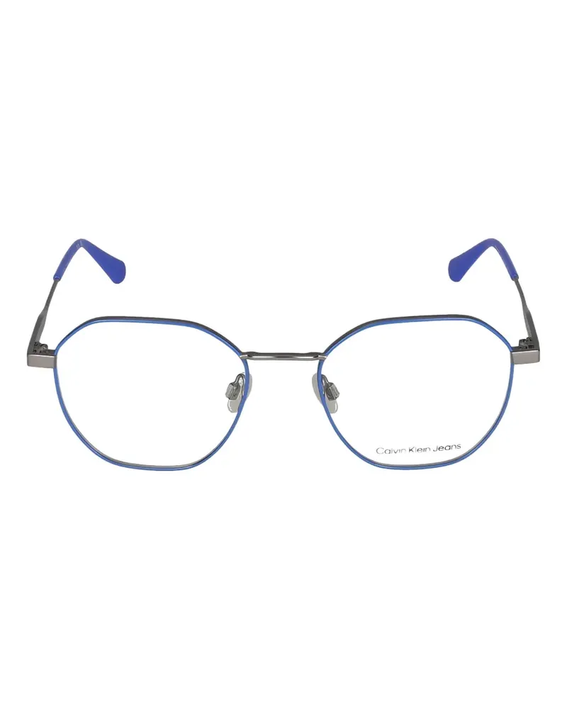 Calvin Klein geometric-frame glasses - Blau Blau