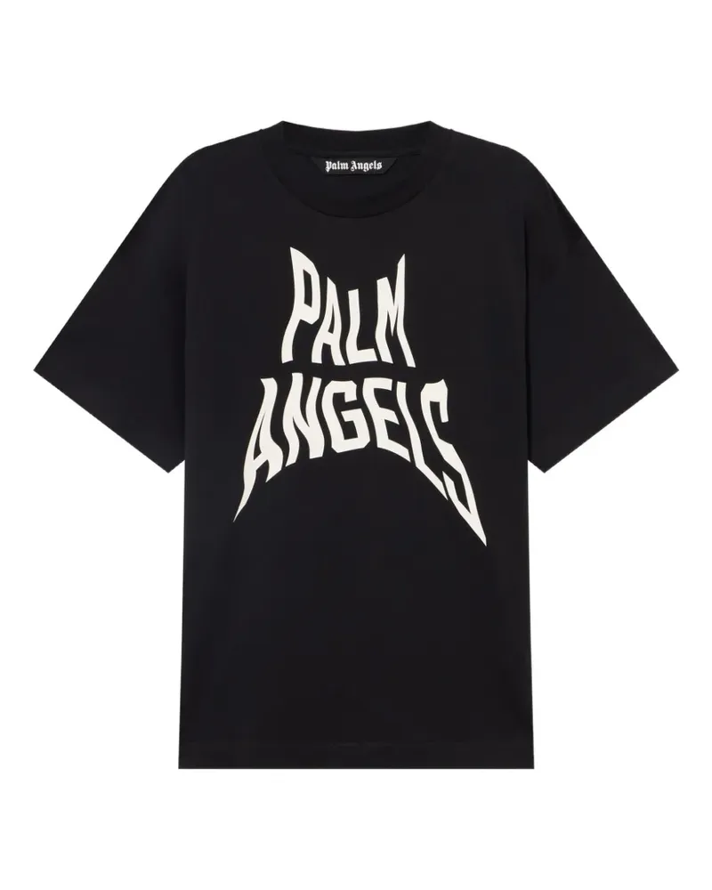 Palm Angels Palm Distorted T-Shirt - Schwarz Schwarz