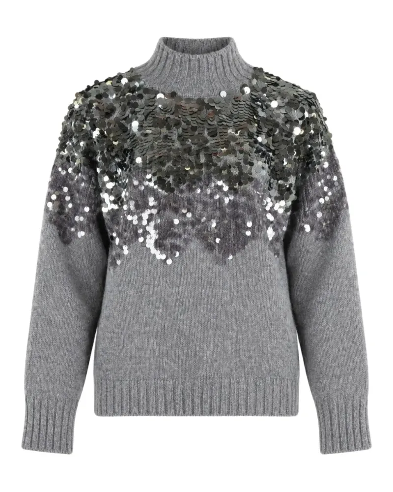 Liu Jo Pullover mit Pailletten - Grau Grau
