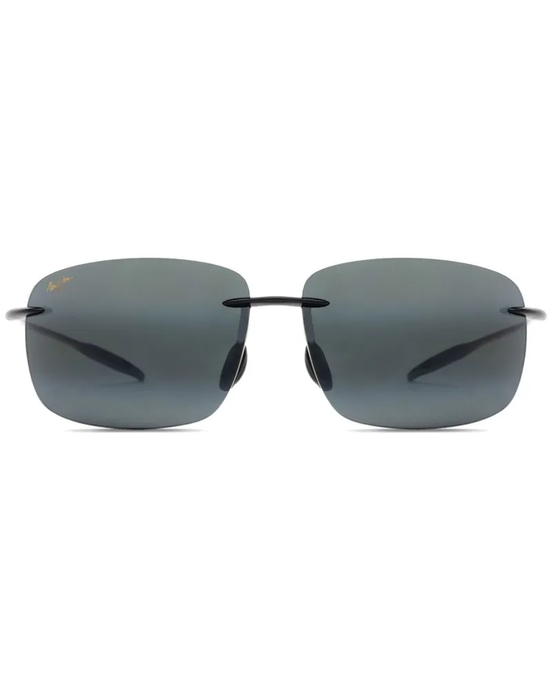Maui Jim Sonnenbrille mit eckigem Gestell - Schwarz Schwarz