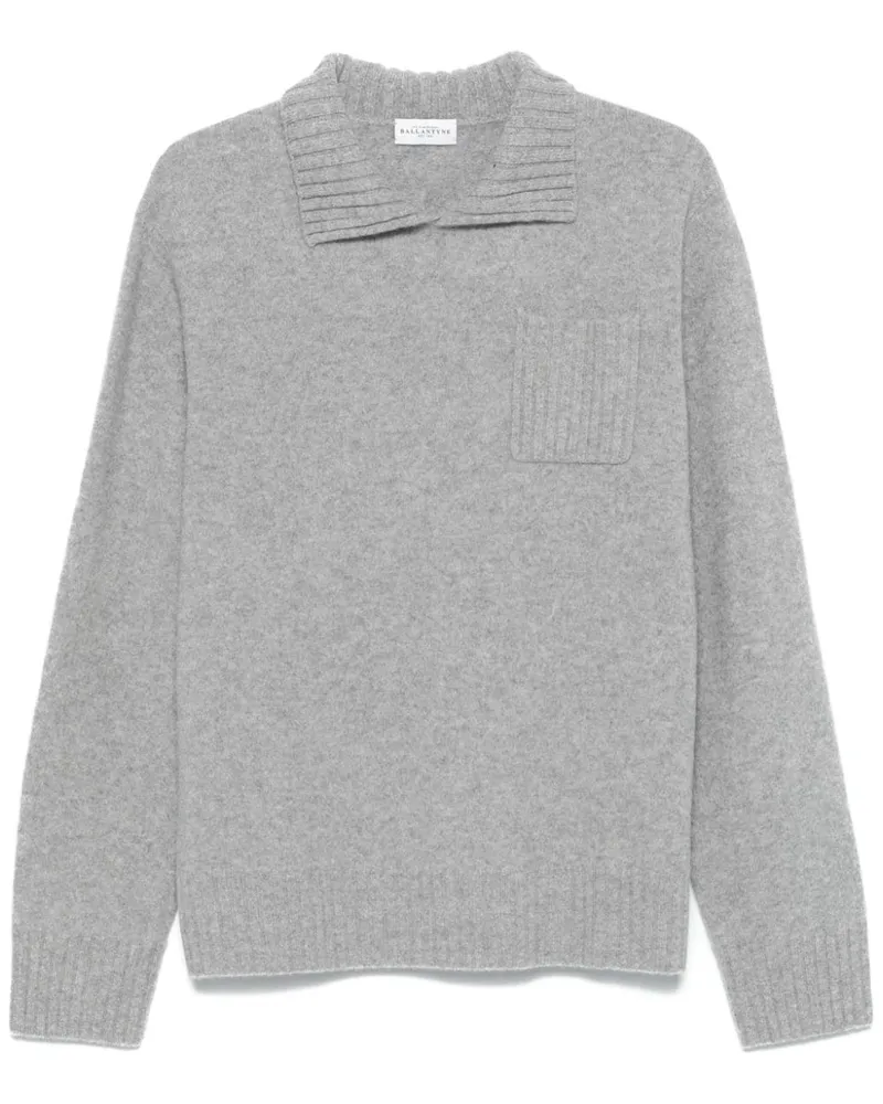 Ballantyne Pullover mit meliertem Effekt - Grau Grau