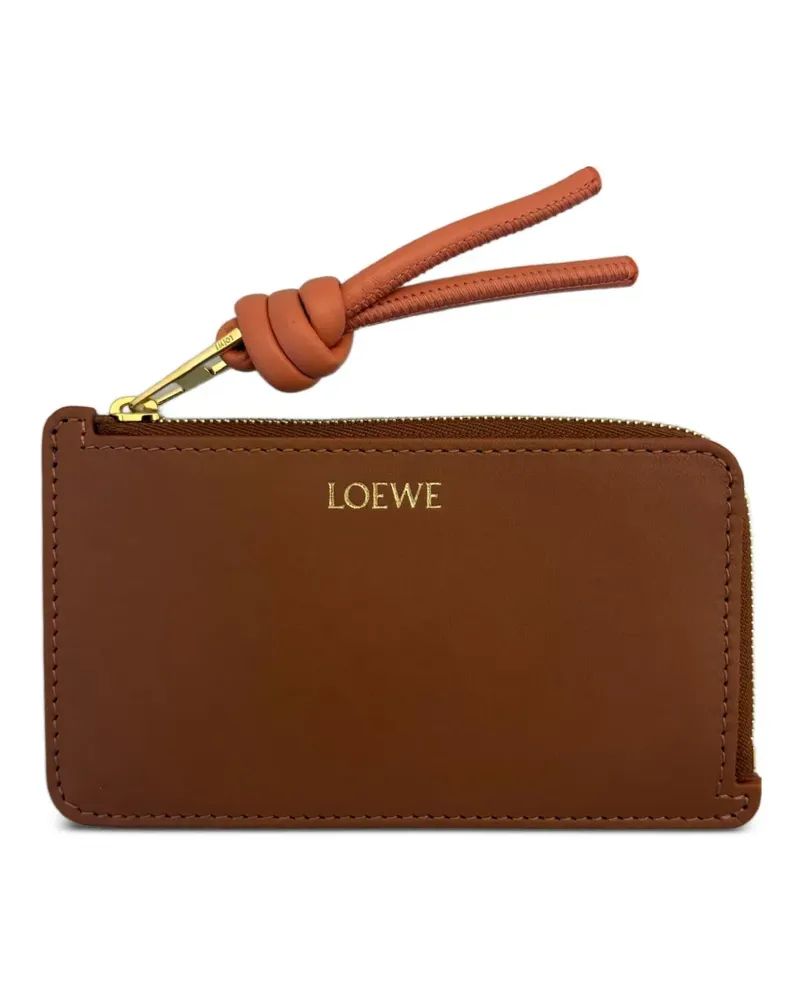 Loewe Kartenetui mit Logo-Print - Braun Braun