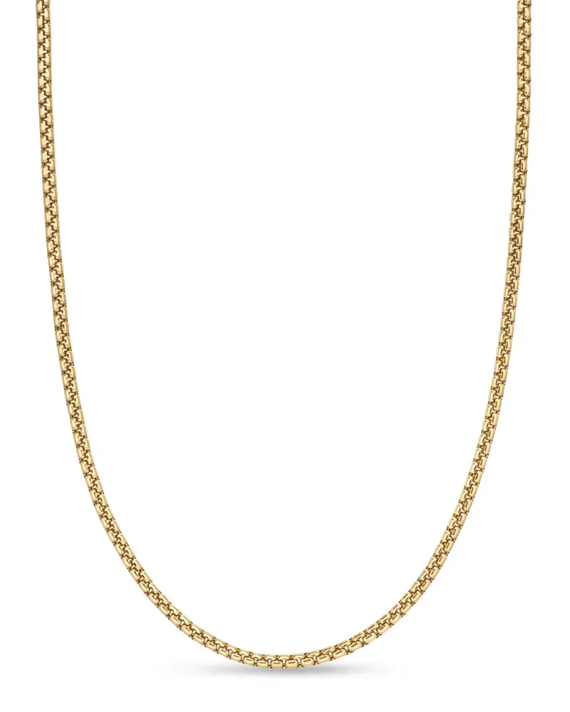 David Yurman 18kt Box Chain Gelbgoldhalskette 2,7mm Gold
