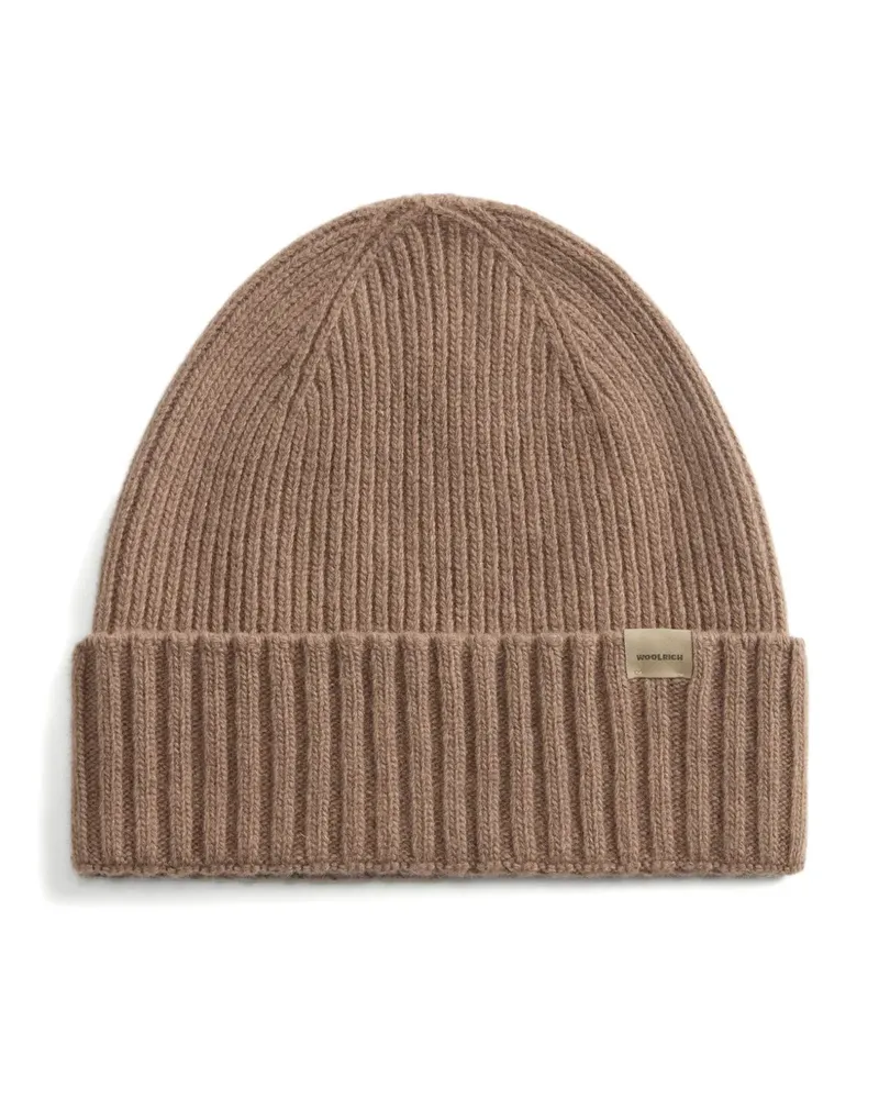 Woolrich Set aus Schal und Beanie - Braun Braun