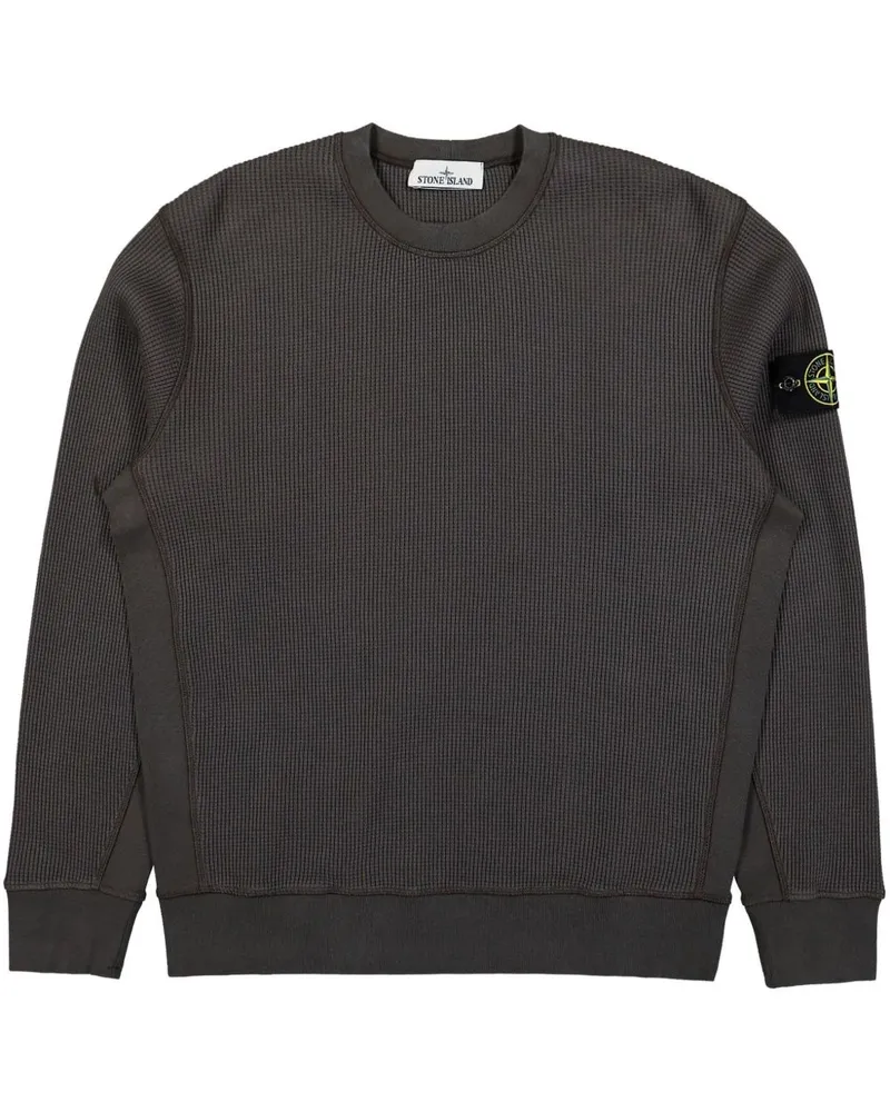 Stone Island Sweatshirt mit Kompass-Patch - Grau Grau