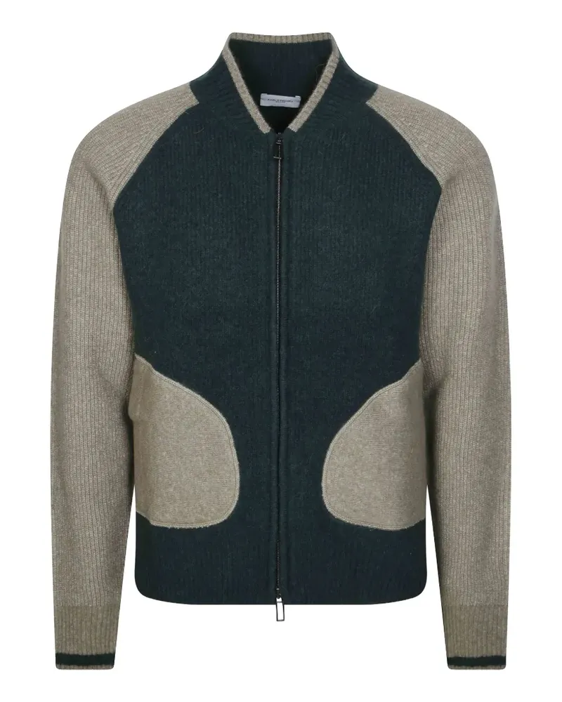 Paolo Pecora Milano Gerippter Cardigan - Grün Grün