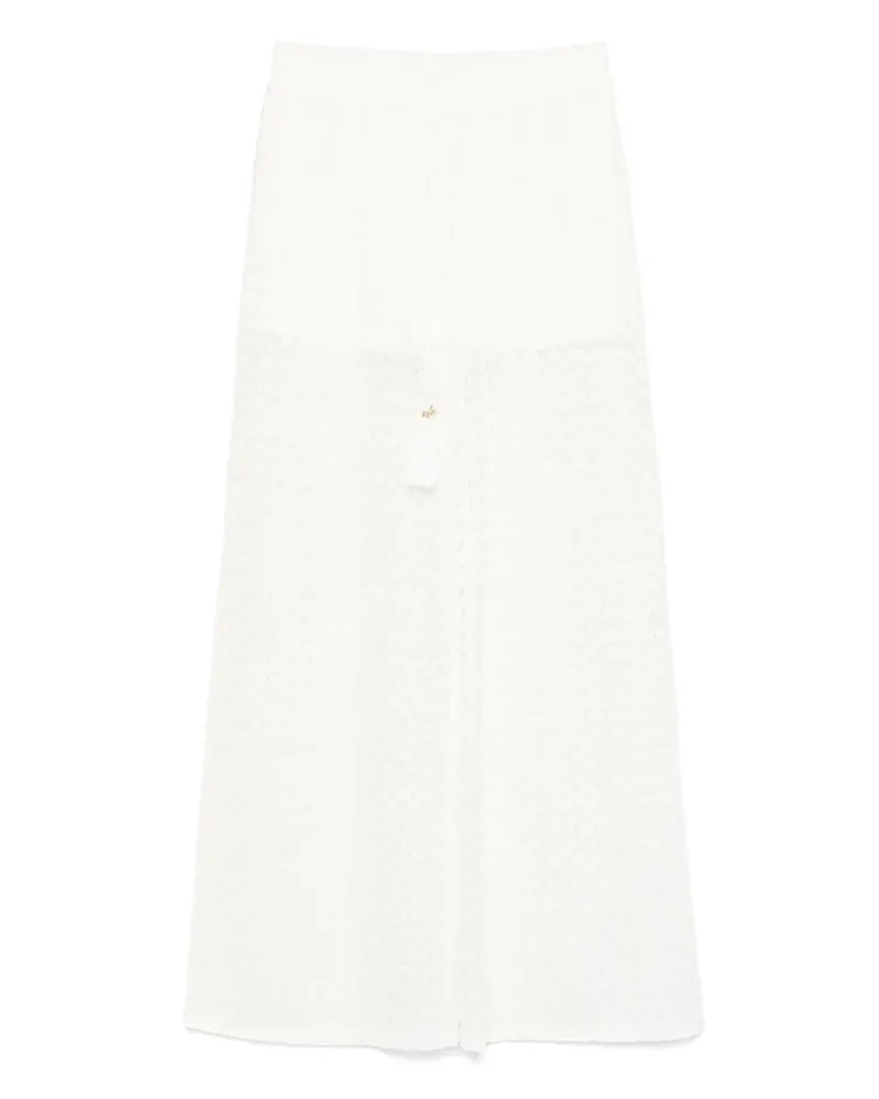 Twin-Set Hose aus Spitze - Weiß Weiß