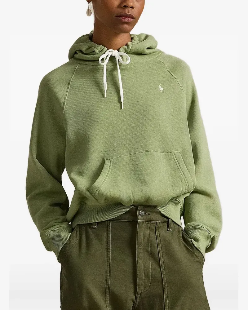 Ralph Lauren logo-embroidered hoodie - Grün Grün