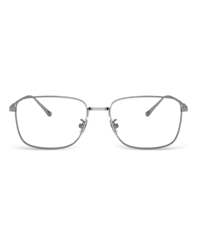 Coach Brille mit eckigem Gestell - Silber Silber