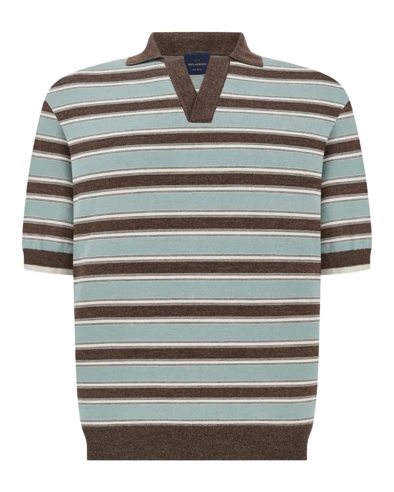 Paul & Shark Gestreiftes T-Shirt - Blau Blau
