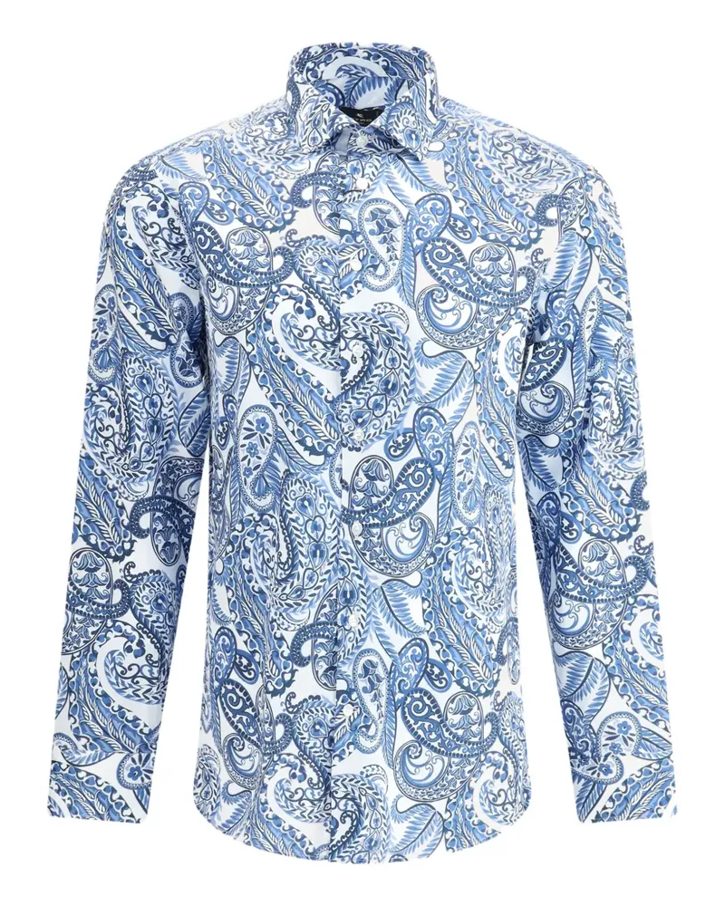 Etro Hemd mit Paisleymuster - Blau Blau