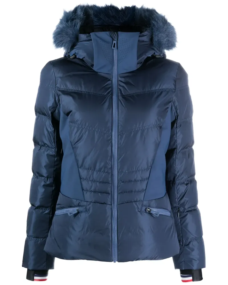 Rossignol Ruby Daunen-Skijacke aus Merinowolle - Blau Blau