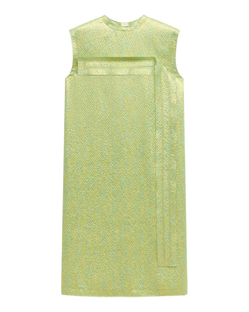 Marni Kleid aus Seiden-Cloqué mit Einsätzen - Grün Grün
