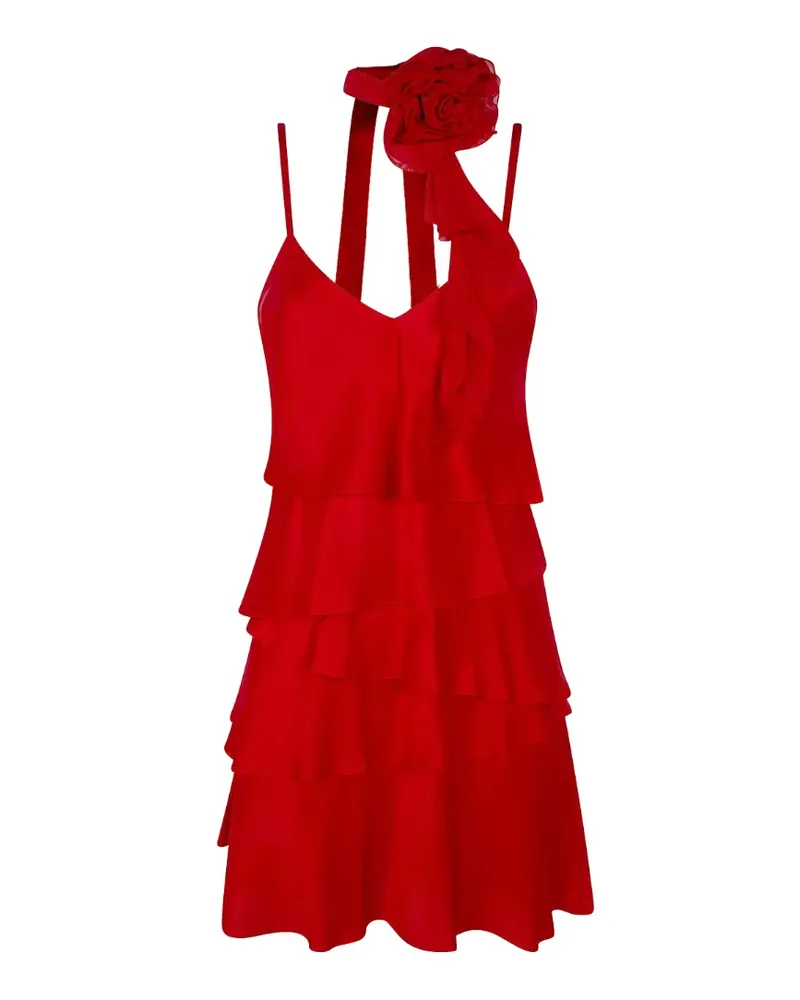 Blumarine Gestuftes Minikleid - Rot Rot