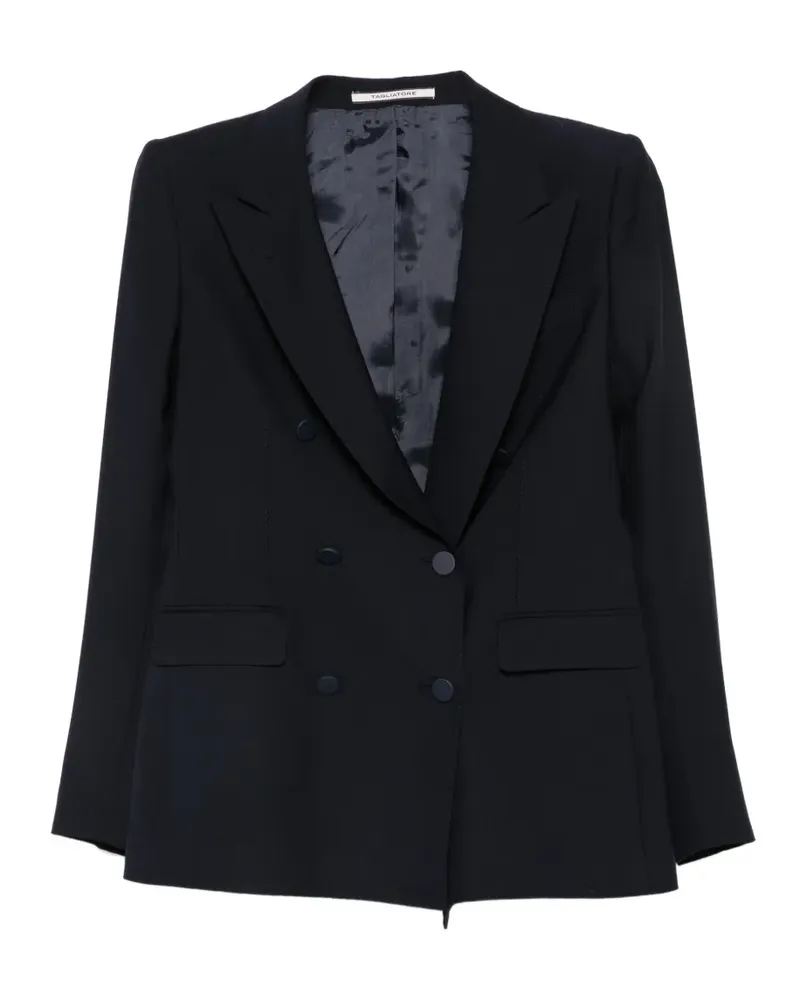 Tagliatore double-breasted peak-lapel jacket - Blau Blau