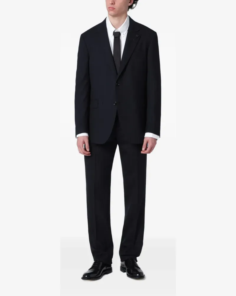 LARDINI pinstripe single-breasted suit - Blau Blau