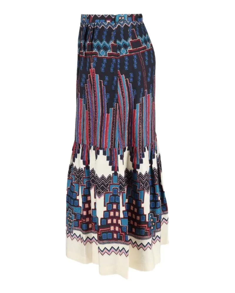 ba&sh printed midi skirt - Blau Blau