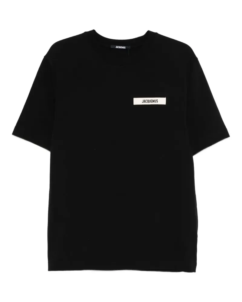 Jacquemus Le Gros Grain T-Shirt - Schwarz Schwarz