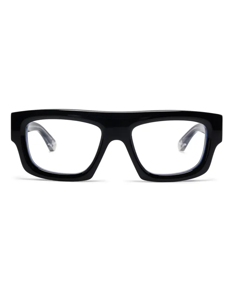 Gucci Brille mit eckigem Gestell - Schwarz Schwarz