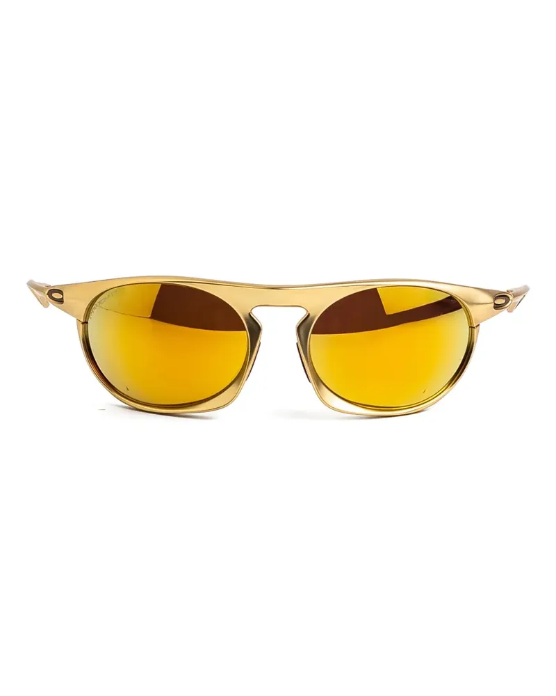 Oakley Neo Jacket geometric-frame sunglasses - Gold Gold