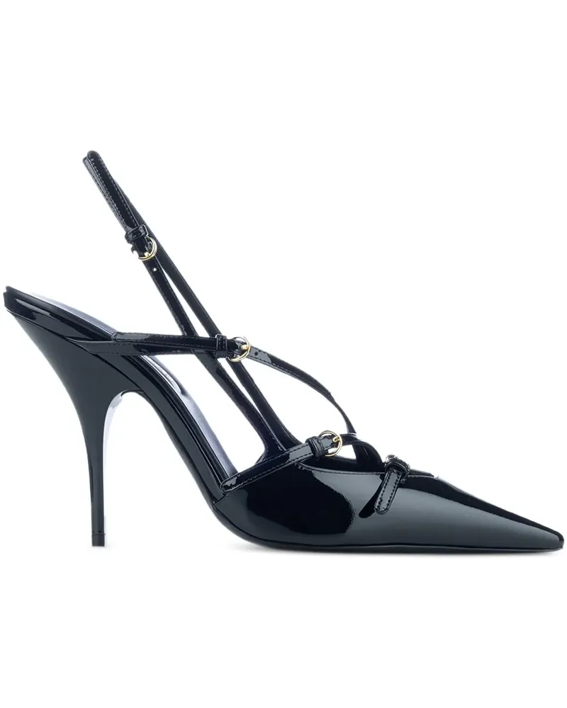 Miu Miu Spitze Slingback-Pumps 105mm - Schwarz Schwarz