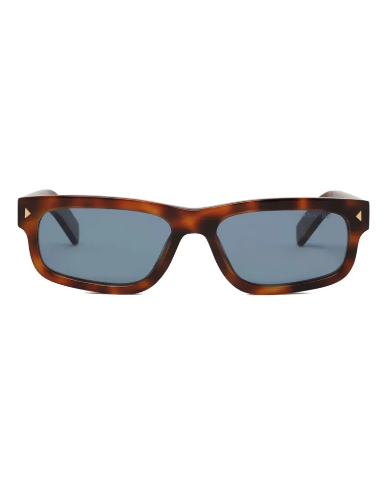 Prada Sonnenbrille mit eckigem Gestell - Braun Braun