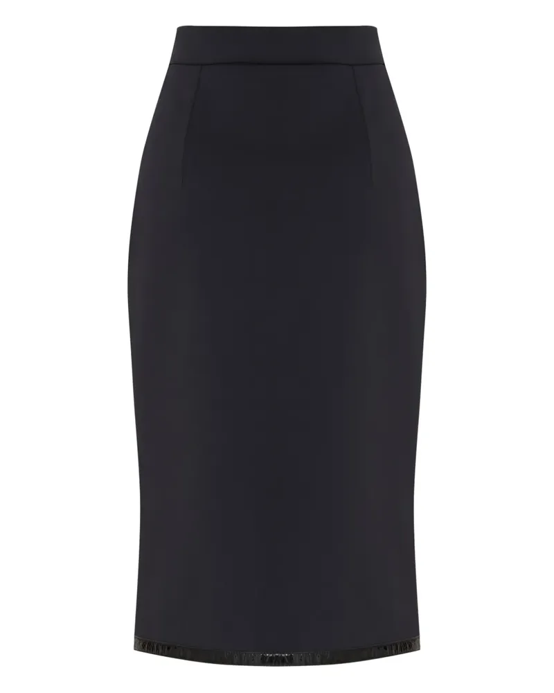 Gloria Coelho blue midi skirt - Schwarz Schwarz