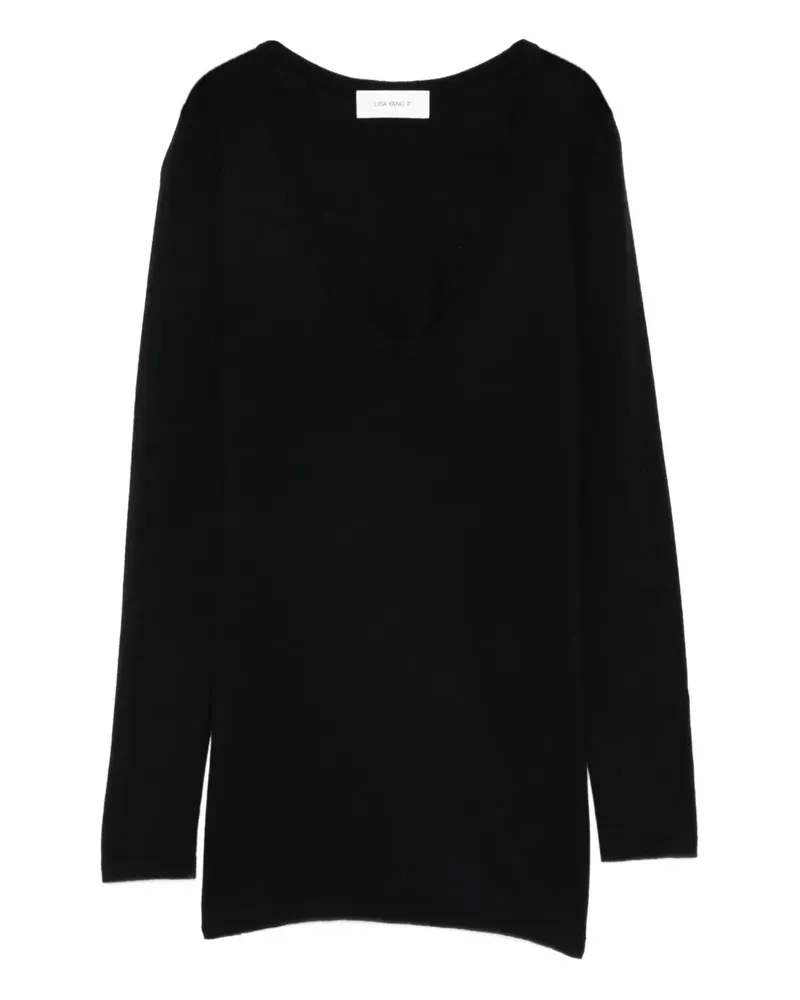 Lisa Yang Amalea scoop-neck top - Schwarz Schwarz